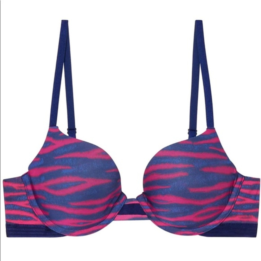 NWT Savage X Fenty T-Shirt Pink Tiger Bra 38B